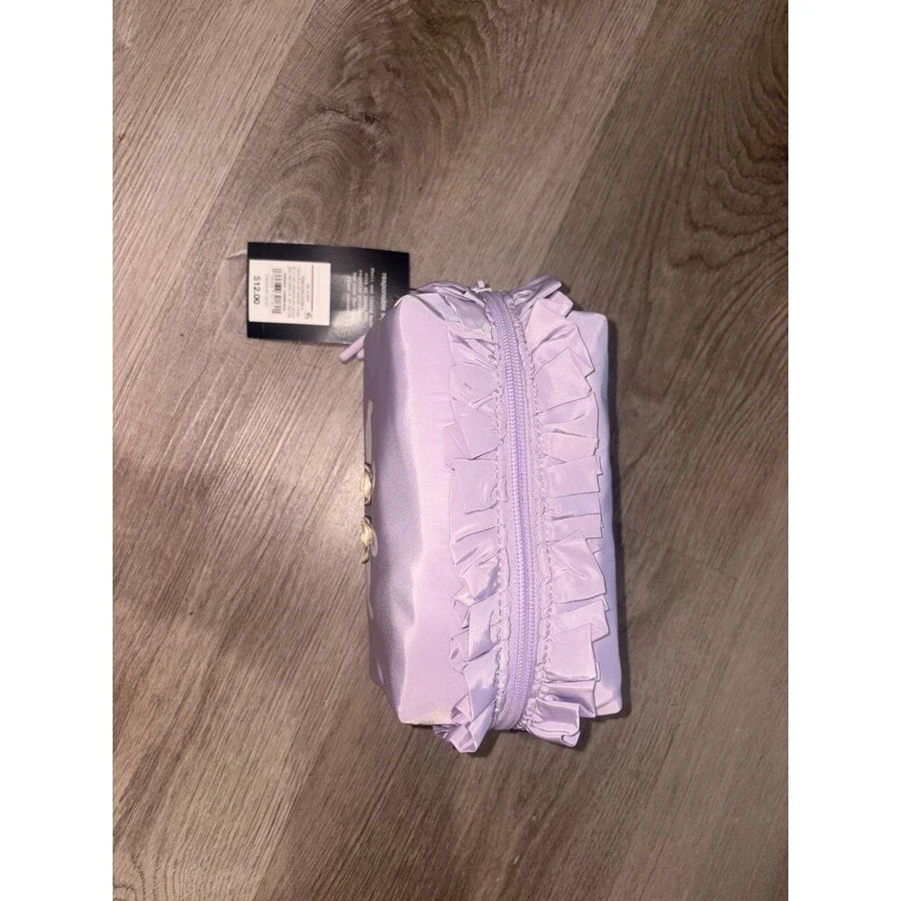 Printed Ruffle Rectangle Pouch - art class™ Purple with Swans‎